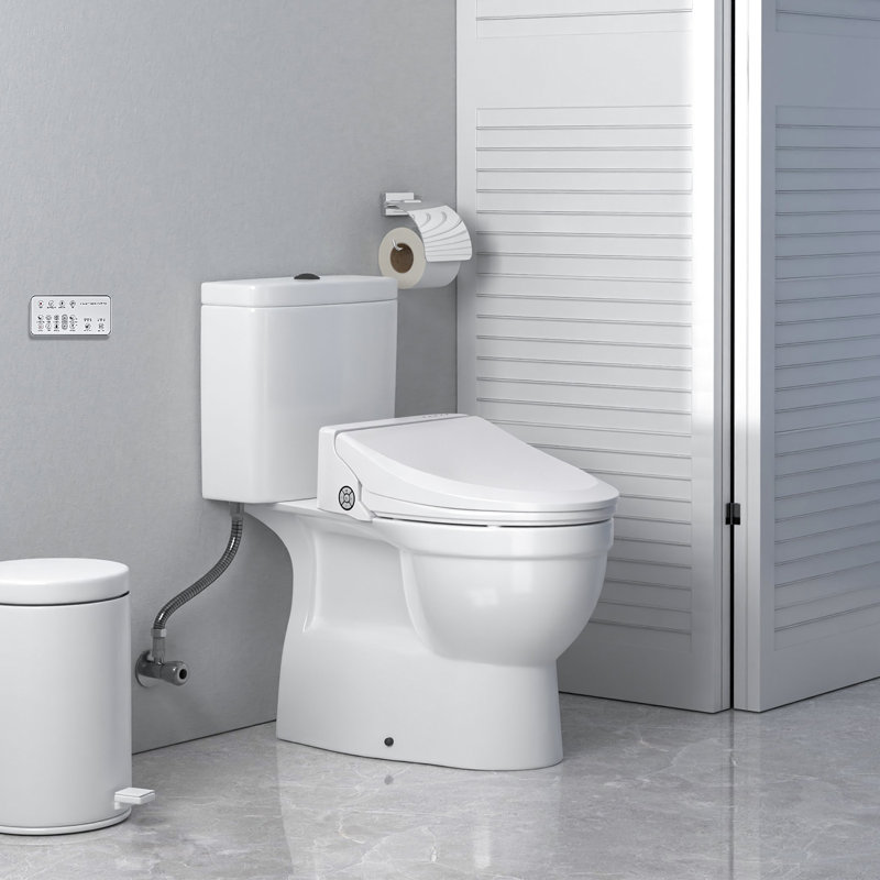 ZMJH Elongated Toilet Seat Bidet with Faucet & Reviews Wayfair